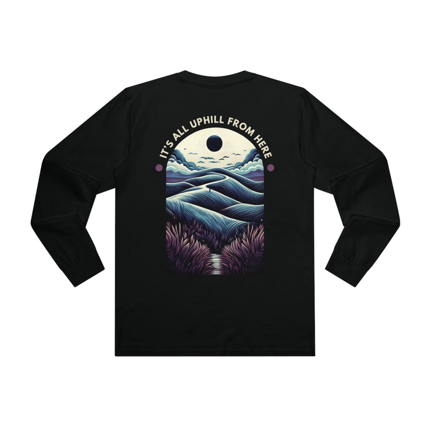 WYMO Front UPHILL Back - Longsleeve Tee