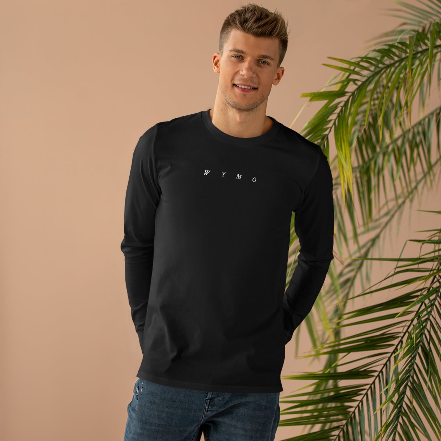 WYMO Front UPHILL Back - Longsleeve Tee