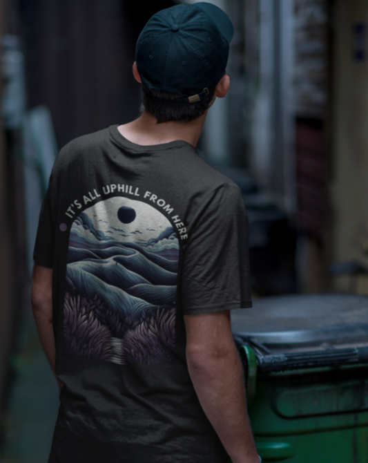 "UPHILL" - Oversize Tee - 190 GSM